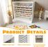 Racks:10-Tier Wooden Puzzle Puzzle Storage for Wooden Puzzles, Craft Collection Display Case, Board Game and Family