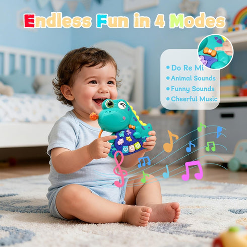 PYYCZA 1 1-3 12-18 Baby Musical Toys for Year Old Boys and Girls, Piano Keyboard Light Up Musical Toys for Toddlers