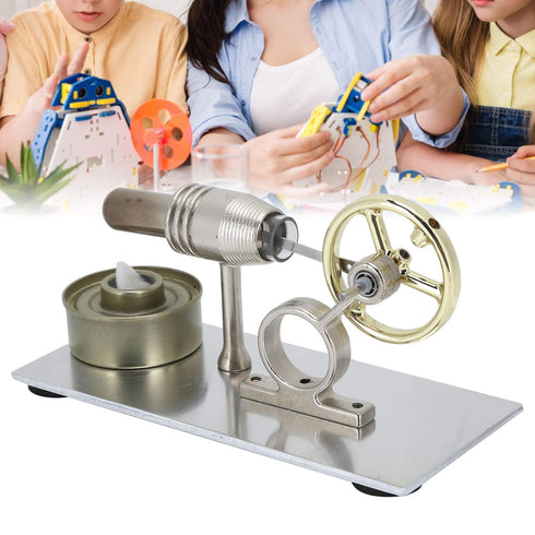 Stirling Engine Motor Education Model, Low Temperature Electricity Generator