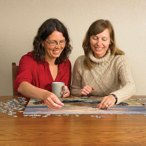 Cobble Hill 1000 Piece Puzzle - Dusty Plains with Sample Poster Included
