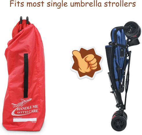 Stroller Travel Bag for Airplane, Black, for Single Umbrella Strollers