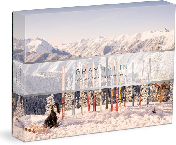 Gray Malin The Winter Holiday - 500 Piece Double Sided Puzzle from Galison - Featuring Iconic Photography