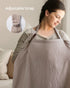 Set Muslin Nursing Cover & Diaper Caddy Organizer in Agreeable Gray