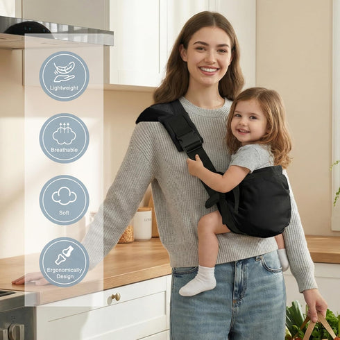 Holaraon 8-40lbs, Toddler Carrier Sling Carry for Adjustable Baby Carrier Sling One Size Fit All, Hip Seat Newborn Baby