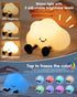 Dimmable YISUN Cloud Night Light, Colorful Silicone Night Lights for Nursery, Rechargeable Bedside Lamp with Timer