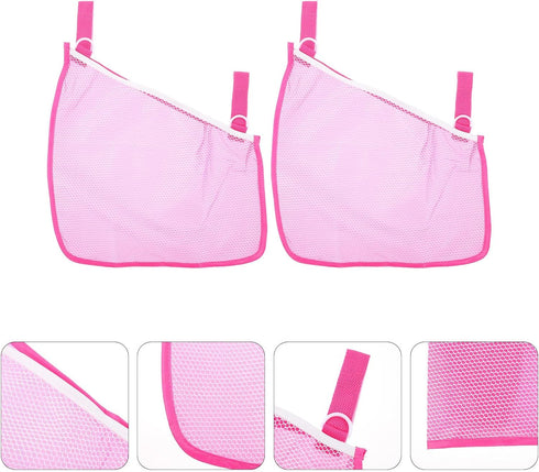 2 Pcs Baby Stroller Organizer, Hanging Storage Bag Pouch, Stroller Side Sling Bag, Polyester Travel Side Mount Bags