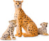Terra by Battat – 4 Pieces Cheetah Family – 1 – 4-Inch Plastic Figurines for Kids, Educational Toy Figures