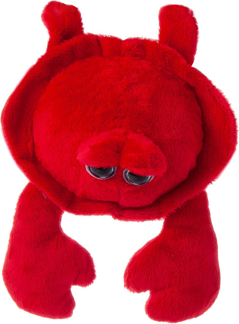 The Petting Zoo Crab Stuffed Animal, Bright Eye Ocean Animals, Red Crab Plush Toy 9 inches