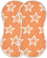 tplaotee 22x11in Orange Stars Cotton Large Burp Cloths for Baby Good Absorbent? Baby wash Cloth for Gender Neutral