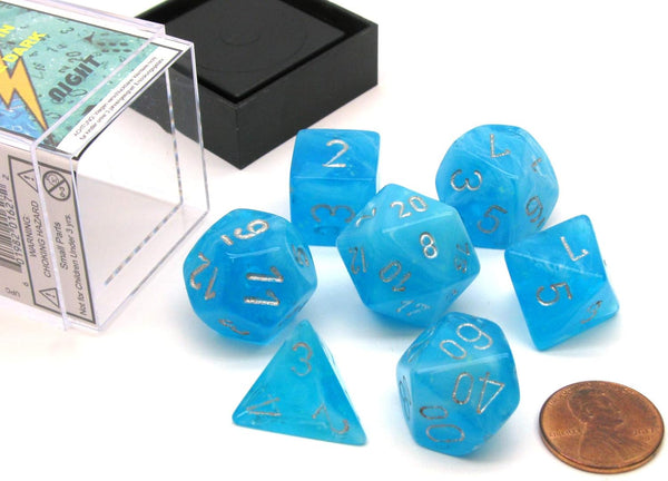 Luminary 7-Die Set Polyhedral Sky-Silver