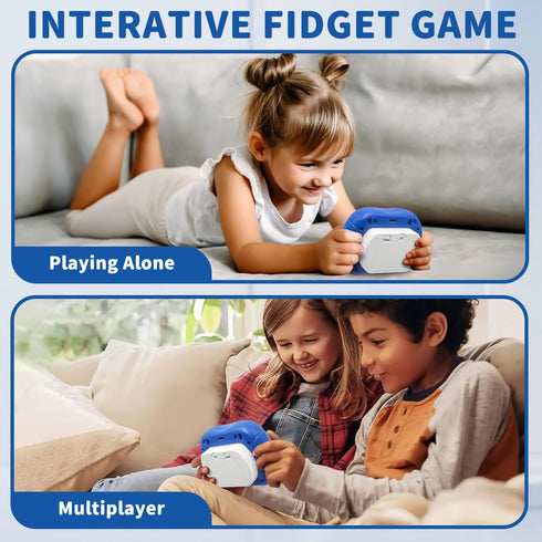 6 Intoypad Pop Game Light Up Fidget Toy for Kids, Modes LED Screen Quick Push Games Controller Electric Fidget Popper
