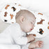 WELLDAY Set 4, 22 11 Inch Muslin Baby Burp Cloths of Soft Absorbent Cute Dogs Dachshunds Muslin Washcloths, Bibs, Face