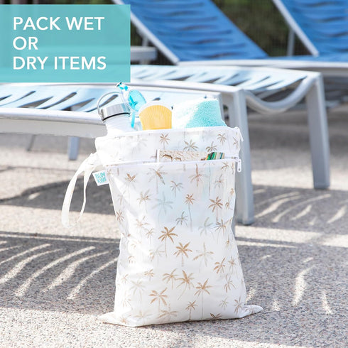 5 Pack Bumkins - Waterproof Wet Bag, Wet/Dry Clutch & Clear Travel Bags - For Beach, Baby, Travel, Cloth Diapers, Pump