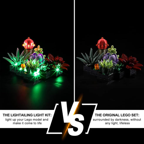 Lightailing Light for Lego-10309 Succulents, LED Lighting Kit Compatible with Lego Building Blocks Model - NOT Included