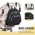 Fwkekye Backpack, 10 Small Diaper Bag Mini Diaper Bag Purse with Pockets, Travel Baby Bag for Baby Girls, Insulated