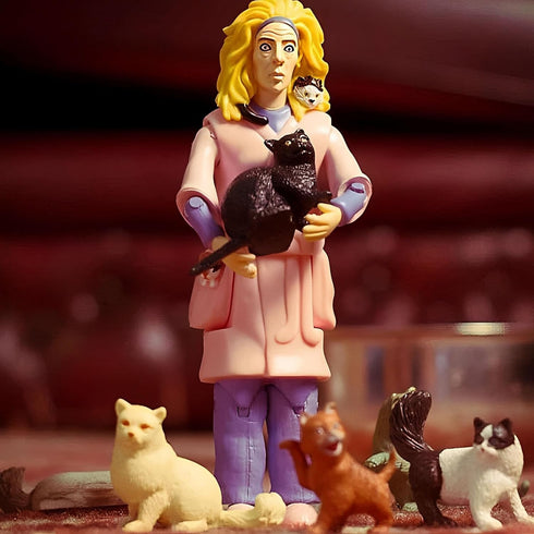 Accoutrements Crazy Cat Lady Action Figure, Multicolored, 8"