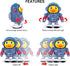 Dancing Electric Space Duck Toy for Toddlers with Lights and Sounds
