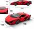 RASTAR RC Car 1/14 Scale 2.4Ghz Lamborghini Sian FKP 37, Radio Remote Control Toy Car Model Vehicle (Red)