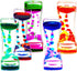 FKYTION Liquid Motion Bubbler Timer Pack of 5 Colorful Hourglass Liquid Bubbler Sensory