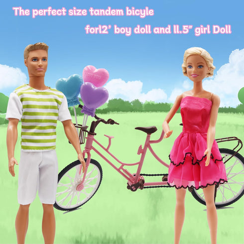 EuTengHao 30Pcs Doll Clothes and Accessories, 12 Inch Boy and Girl Dolls, Includes 12 Set Wear Clothes
