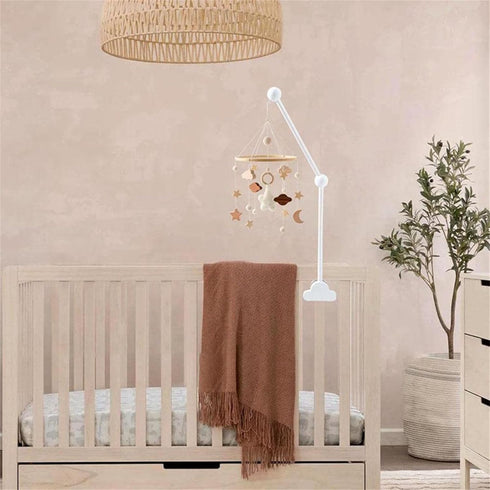 CINASA Hanging Wooden Baby Crib Mobile Arm, Baby Mobile Holder Arm, Mobile Arm for Crib, Strong Slip Attachment Wooden
