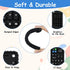 Silicone Baby Teething Toys, Cell Phone Teether Toys with Pacifier Clip, 0-12 Months, BPA Free/Freezable (Black)