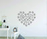 49 Pieces/Set Dog Paws Wall Decals, Vinyl Pawprints Sticker Animal Footprint Wall Art for Kids Nursery Bedroom Decor