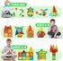 Magnetic Tiles Set, 68PCS 3D Clear Building Blocks, STEM Educational Toys Gift for Kids Boys and Girls Ages 3-9
