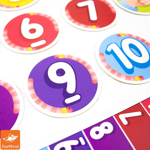 FoxMind Can of Worms Quick Math Game, On The Go Educational Preschool Game for Kids, 15 Minute Worm Toy Kids Board