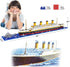 Titanic Ship Model Building Block Set, 3D Puzzle DIY Educational Toys with 1860Pcs Micro Mini Blocks