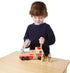 Melissa & Doug Wooden Fire Truck with 3 Firefighter Play Figures, Fire Truck Toys for Kids, Classic Wooden Toys