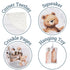0-12 Tummy Ali+Oli Baby Cloth Book Soft Sensory Crinkle Book with Teether for Infants Months Early Learning Touch