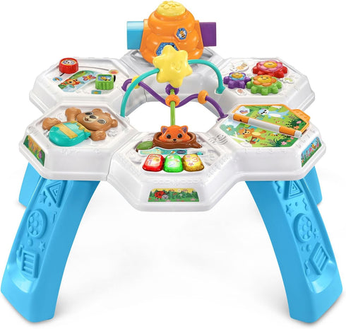 Interactive VTech Buzz and Learn Activity Table - Blue with Seven Play Zones