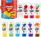 Jar Melo Washable Finger Paints for Toddlers, 10 Colors Large Capacity (2.1fl