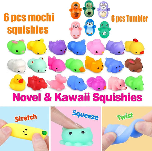 Duccsko 126 Pack 3-5,Pop Party Favors for Kids Fidget Toys, Classroom Prizes, Treasure Box Toys, Pinata Filler, Goodie