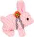 Hopearl Hopping Rabbit with LED Ears Carrot Backpack, Interactive Plush Bunny Toy with Sounds, Gift for Toddlers, Pink,