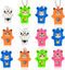 ArtCreativity Face Changing Animal Keychains for Kids, Set of 12 with 4 Different Expressions
