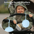 2 Pack senbowe Silicone Pacifier Holder Case, Newborn Baby Portable Silicone Pacifier Case Cover Pouch for Diaper Bag