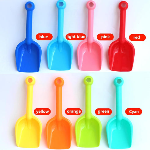 8 PackHeavy Beach Shovels for Kids Duty Plastic Sand Shovels Tools for ToddlersSpade Scoop Trowel Sand Toys for Kid