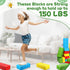 24 Pack Large Cardboard Building Blocks for Kids, Jumbo Stacking Game, 9.8" x 4.7" x 2.8"