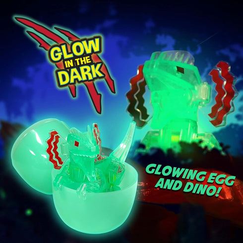 Pack Set 7 1 1 4 Zing Stikbot Glow in The Dark Dino Egg - of Glow in The Dark Eggs Each with Stikbot Dino and Sticker