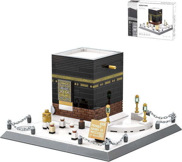Islamic Mosque Kaaba Architectural Model, Bricks Toy Building Blocks Set, Muslim Blocks Hajj Kit Eid Gifts