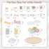 Set 34 Set 3-5, Set Wooden Tea Party for Little Girls, PCS Wooden Tea for Toddlers Pretend Play Kids Wood Tea Toy, Play