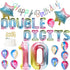 Rainbow 10th Birthday Decorations, Double Digits Number 10 Star Balloons, Happy Birthday Banner for Girls