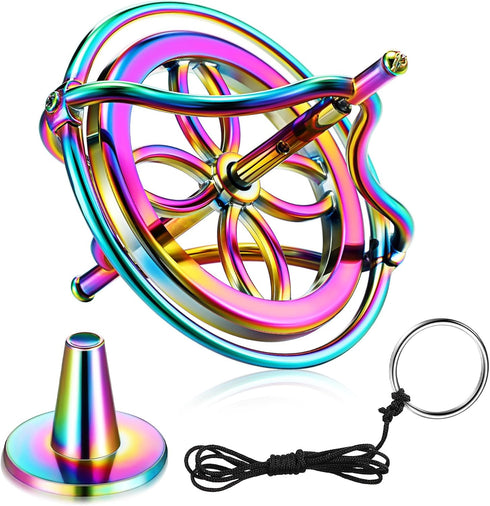 Norme Gyroscope Toy, Metal Anti Rotating Desk Gyroscope for Flying Motion Balance Physics, Gift for Boys, Girls, Adults