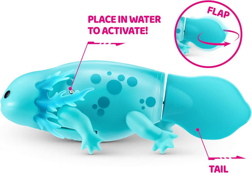 Swimming, (2 Pack) Pets Alive Robo Axolotl Electronic Pet Toy by ZURU
