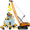 RAYNAG 16 Pieces Construction Cake Topper Construction Birthday Party Supplies Vehicles Cake