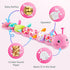 Infant Baby Musical Stuffed Animal Toys for 0-3-6-12 Months, Multi Sensory Toys with Crinkle and Rattles (Caterpillar,