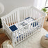 52 28 HawSkgFub Navy Blue Sleeping Elephant Fitted Standard Crib Sheet Baby Boy, Dream Big Little One You are So Loved