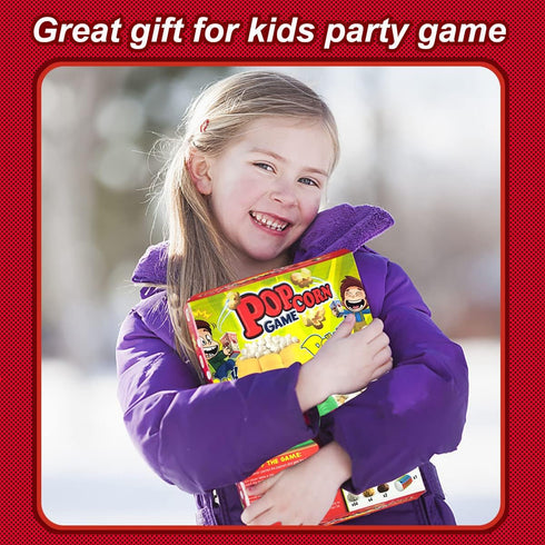 Kids Board Games for Family Night - Who Gets Most Popcorn Board Game for Adults and Kids 8-12, 2-4 Players, Christmas
